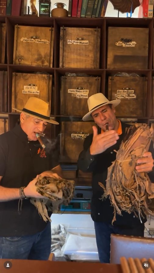 Proceso y hojas de tabaco Mercedes Reyes